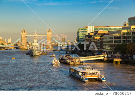 Tower Bridge and HMS Belfast warship in London Tower Bridge and HMS Belfast warship in London 78050217