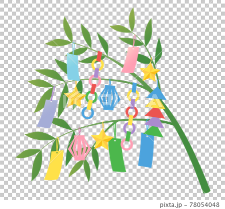 七夕の笹飾り 78054048