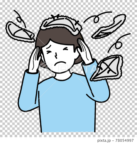 嫌がらせを受ける少女のイラスト 嫌がらせを受ける少女のイラスト 78054997
