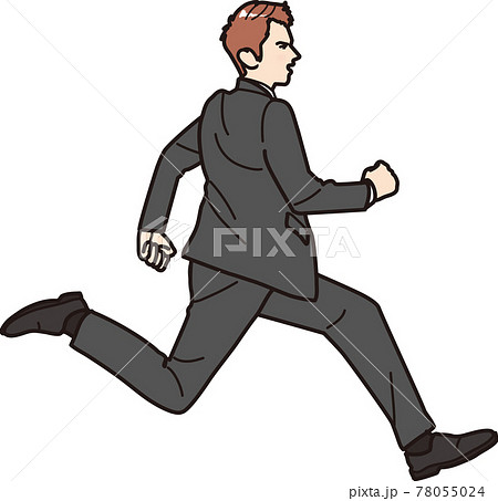 走るビジネスマン のイラスト素材