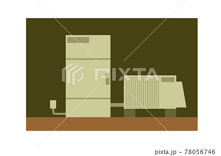 アンティークな背景のエコキュート 78056746