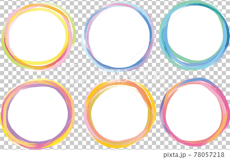 Handwritten watercolor line drawing frameset 78057218