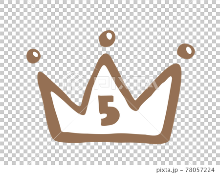 5th place ranking of cute crown crown crown / handwritten illustration 5th place ranking of cute crown crown crown / handwritten illustration 78057224