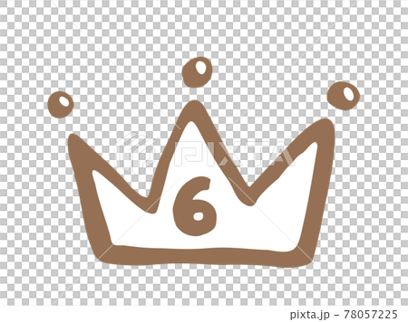 かわいい王冠の6位　ランキング　クラウン　crown／手書きイラスト 78057225