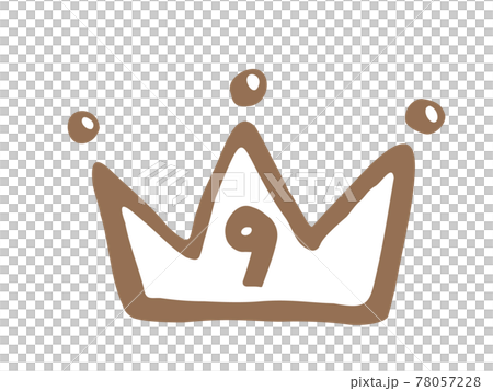 かわいい王冠の9位　ランキング　クラウン　crown／手書きイラスト 78057228