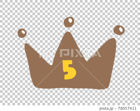 5th place ranking of cute crown crown crown / handwritten illustration 5th place ranking of cute crown crown crown / handwritten illustration 78057411