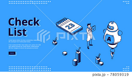 Check list for planning work banner 78059319