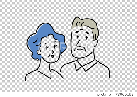 Illustration material of senior couple 78060192