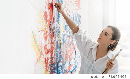 interior decor painting art inspired painter room 78061491