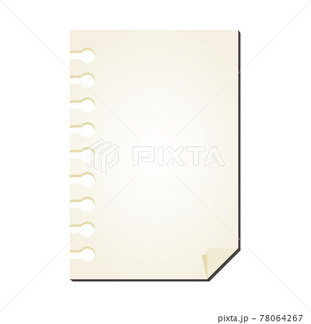 白紙ノート　メモ帳　背景素材 78064267