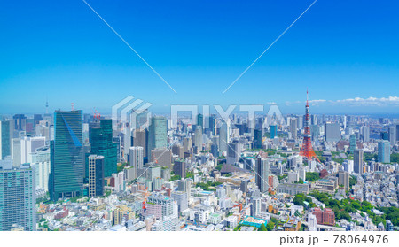 東京風景 夏空 78064976
