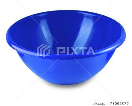 red plastic bowl isolated on white background red plastic bowl isolated on white background 78065376