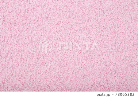 Purple bathroom towel background. Fleecy fabric close up with space for text 78065382