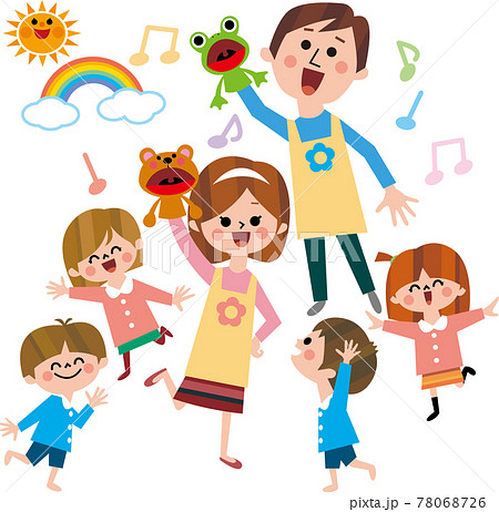 保育士と園児 保育士と園児 78068726
