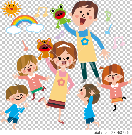 Nursery teachers and children 78068726