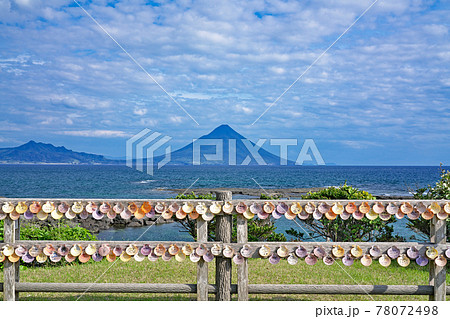 【番所鼻自然公園より開聞岳】 鹿児島県南九州市頴娃町別府 78072498