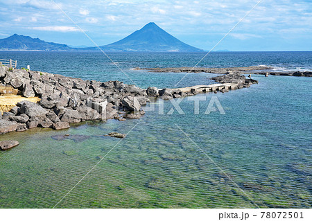 【番所鼻自然公園より開聞岳】 鹿児島県南九州市頴娃町別府 78072501