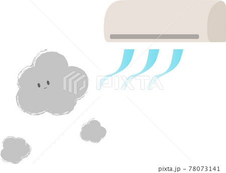 ほこり 舞う エアコンのイラスト素材