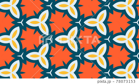 カラフルでポップな万華鏡、美しい幾何学模様 [別Verあり] 78073153