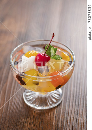 みつ豆　フルーツみつ豆　夏イメージ 78073356