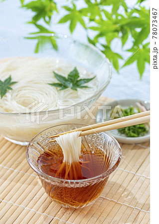 そうめん 素麺の写真素材