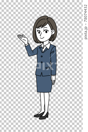 商人女性指導姿勢 商人女性指導姿勢 78074432