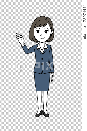 商人女性指導姿勢 商人女性指導姿勢 78074434