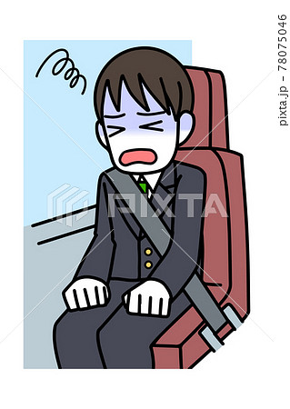 乗り物酔い　吐き気　学生 78075046