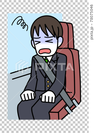 乗り物酔い　吐き気　学生 78075046