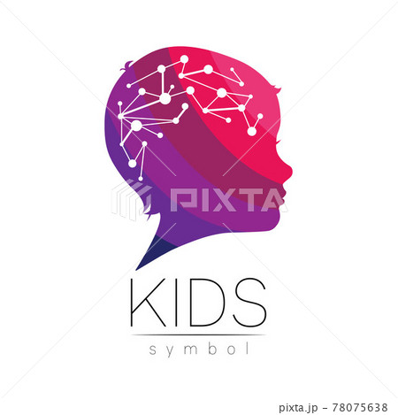 Kids Logo Design Vector Brand Identity Premade Logo Children School Logo Company Brand Sign Kids Logo Design Vector Brand Identity Premade Logo Children School Logo Company Brand Sign 78075638