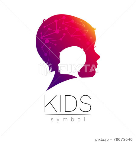 Kids Logo Design Vector Brand Identity Premade Logo Children School Logo Company Brand Sign Kids Logo Design Vector Brand Identity Premade Logo Children School Logo Company Brand Sign 78075640