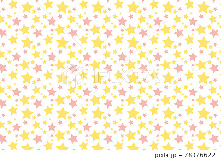 星のシームレスの背景イラストのイラスト素材