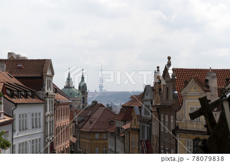 Prague old town building detail Prague old town building detail 78079838