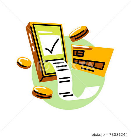 Successful payment. Vector icon in bold line style Successful payment. Vector icon in bold line style 78081244
