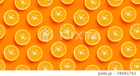 Orange citrus seamless backdrop texture 78081762