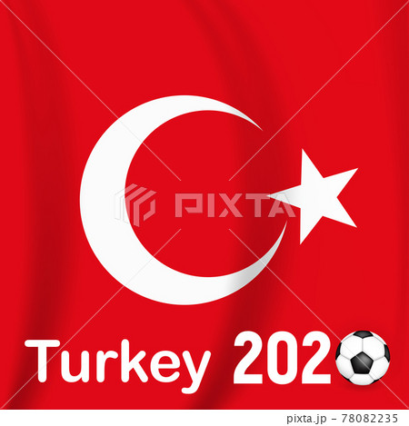Football game background Turkey with flag. Championship. Vector Illustration Football game background Turkey with flag. Championship. Vector Illustration 78082235