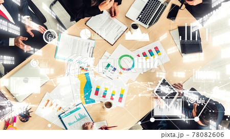Creative visual of business people in corporate staff meeting 78082606