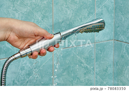 Plastic shower head is leaking and cannot be repaired. 78083350