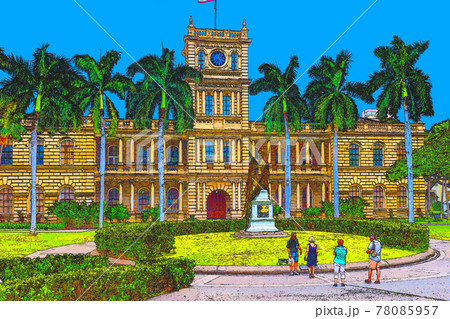 ハワイ (Cloudless version Hawaii Honolulu Waikiki) ハワイ (Cloudless version Hawaii Honolulu Waikiki) 78085957