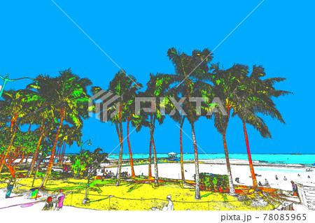 ハワイ (Cloudless version　Hawaii Honolulu Waikiki) 78085965