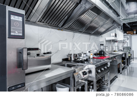 Kitchen appliances in professional kitchen in a restaurant 78086086