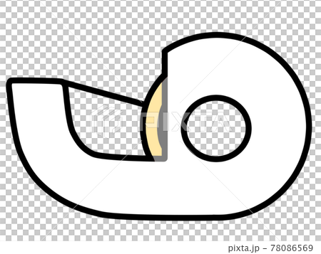 白いセロテープのイラスト素材のイラスト素材