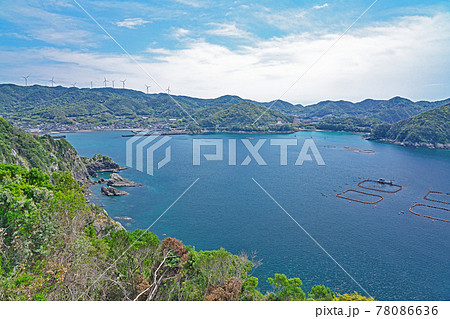 【丸木崎展望所からの風景】 鹿児島県南さつま市坊津町泊 【丸木崎展望所からの風景】 鹿児島県南さつま市坊津町泊 78086636