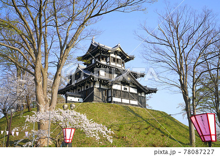高田城と桜、上越市、新潟県、日本 高田城と桜、上越市、新潟県、日本 78087227