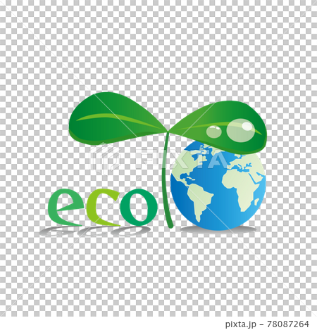 地球和幼葉的生態形象 78087264