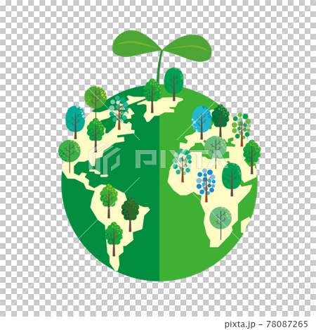 通過植樹保護環境的圖像插圖 78087265