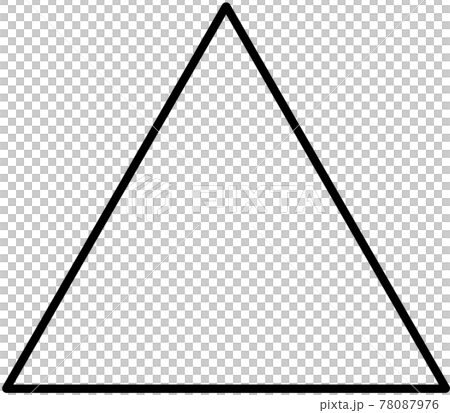 図形　三角形のイラスト素材 78087976