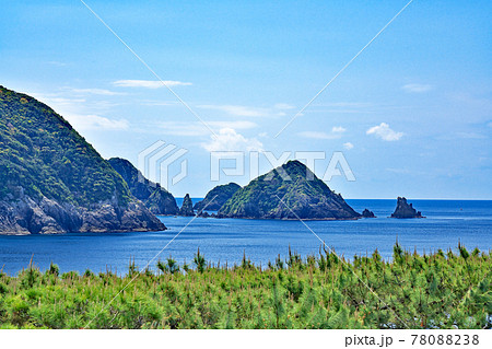 【輝津館展望所からの風景】 鹿児島県南さつま市坊津町坊 78088238