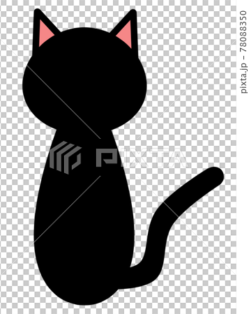 黒猫のシルエットイラスト素材のイラスト素材