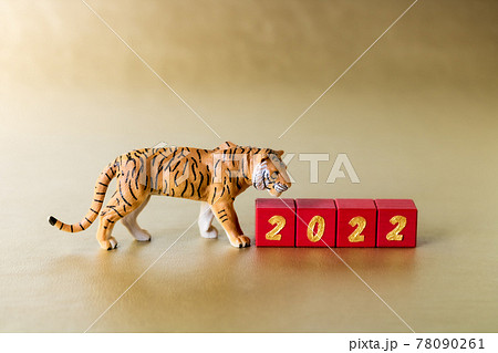 虎のミニチュアと文字ブロック2022 虎のミニチュアと文字ブロック2022 78090261
